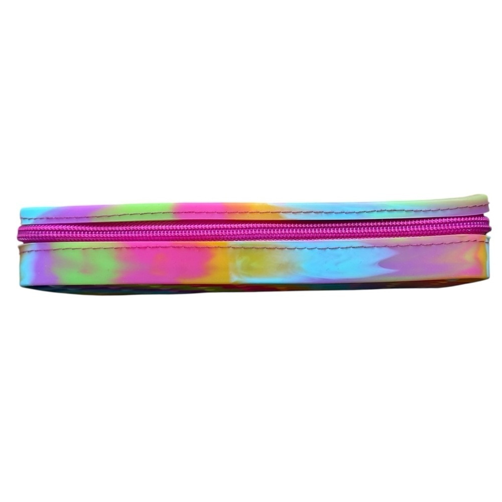 4/$25 Iscream Rainbow Tie Dye Pop It Popper Pencil Case Fidget Zip Pouch - Picture 8 of 10